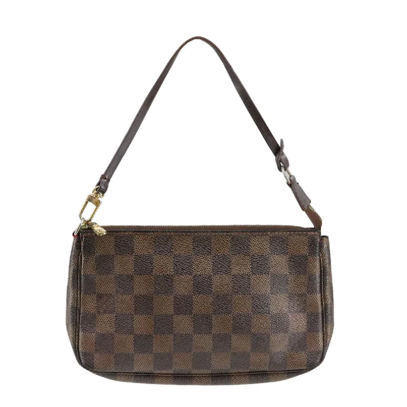 Handle bags with chevron designs for trend -Louis Vuitton Pochette Accessoire  Canvas Clutch Bag (Pre-Owned)