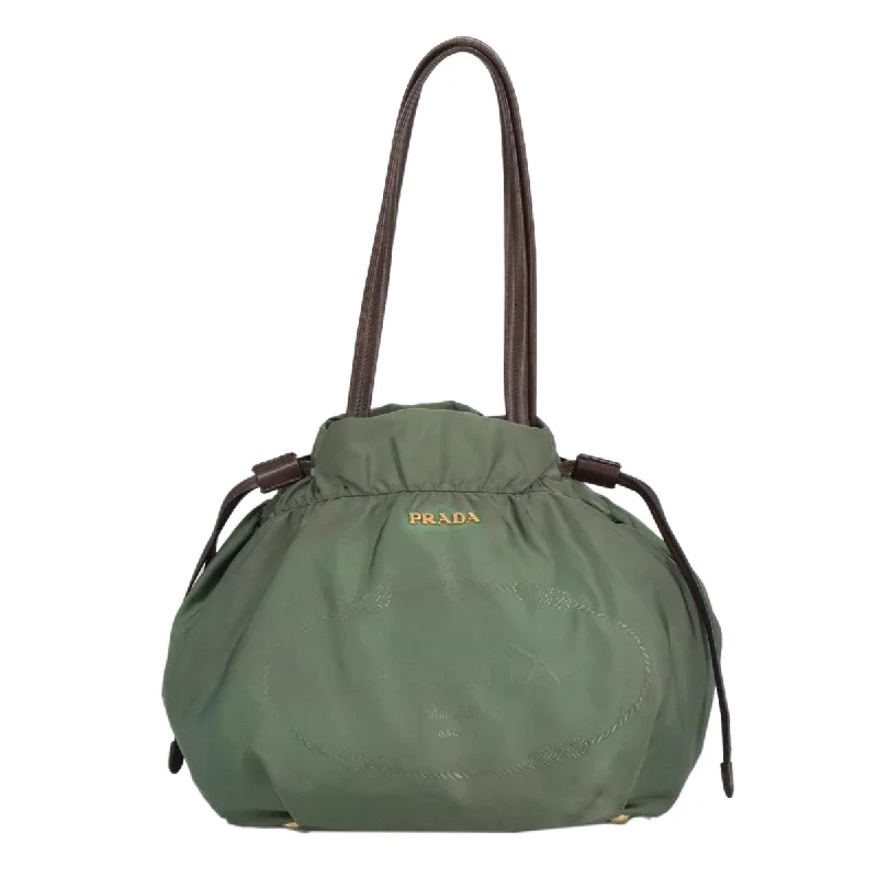 Handle bags with modern logos for branding -Prada  Synthetic Tote Bag (Pre-Owned)