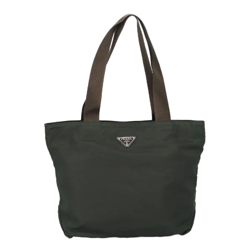 Handle bags with structured shapes for class -Prada  Synthetic Tote Bag (Pre-Owned)