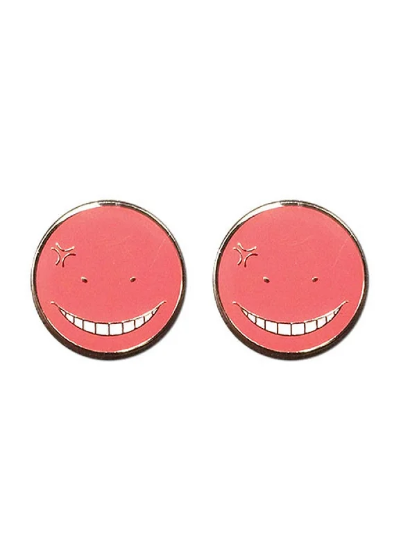 Clip On Drop Earrings for Non Pierced -Assassination Classroom - Angry Koro Sensei Earrings