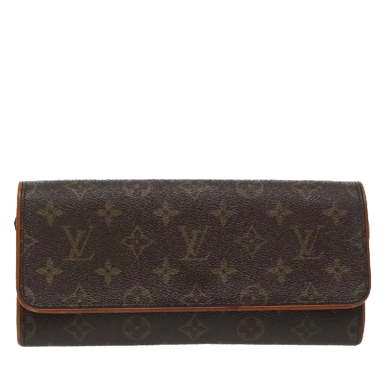 Handle bags with fun slogans for personality -Louis Vuitton Twin  Canvas Shoulder Bag (Pre-Owned)