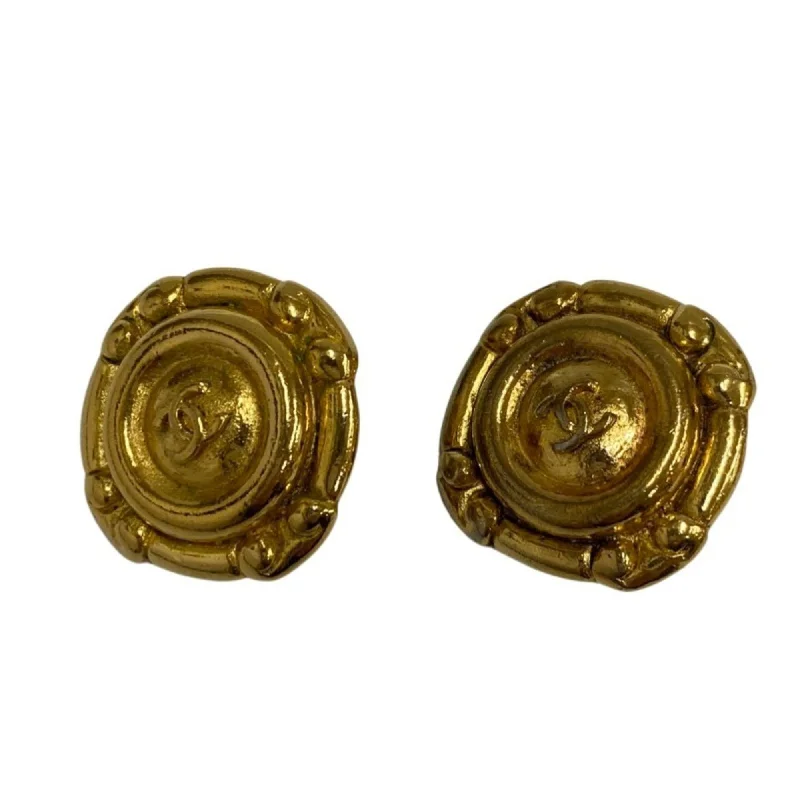 Drop Earrings with Enamel Coating -Chanel  Clip Earrings (Pre-Owned)