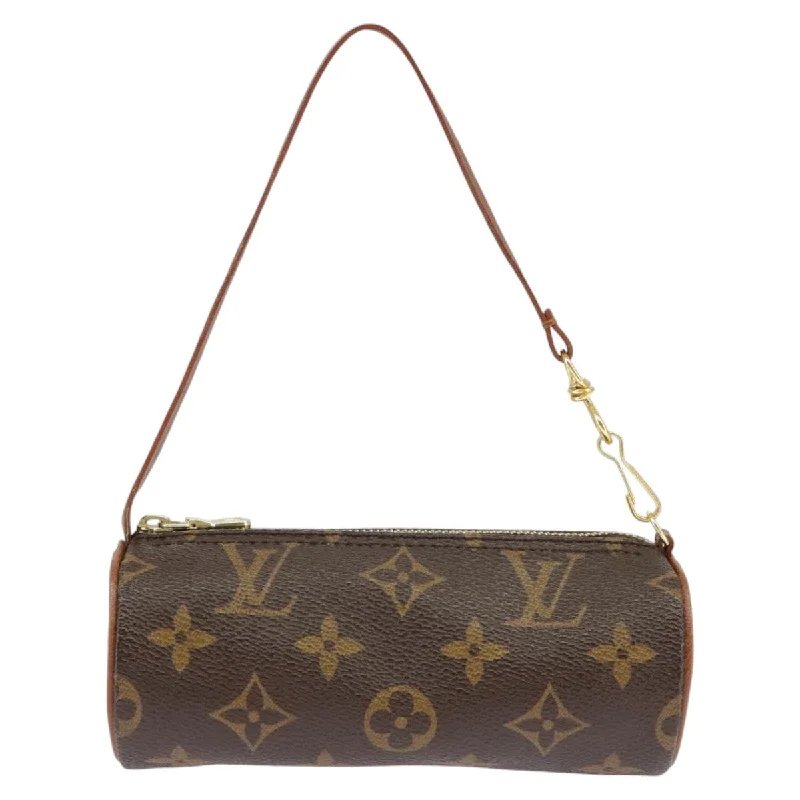 Handle bags with zipper tops for security -Louis Vuitton Papillon  Canvas Clutch Bag (Pre-Owned)