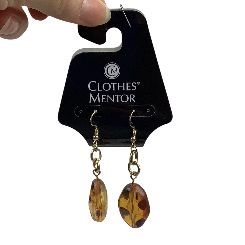 Push Back Drop Earrings for Convenience -Earrings Dangle/drop By Clothes Mentor