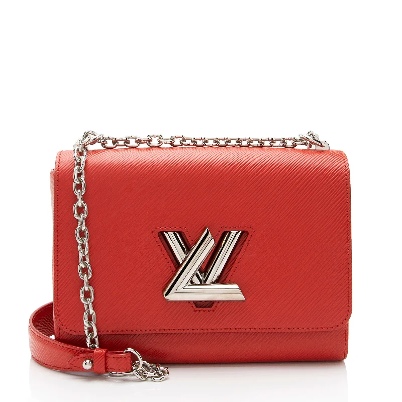 Handle bags with bold stripes for trendiness -Louis Vuitton Epi Leather Twist MM Shoulder Bag