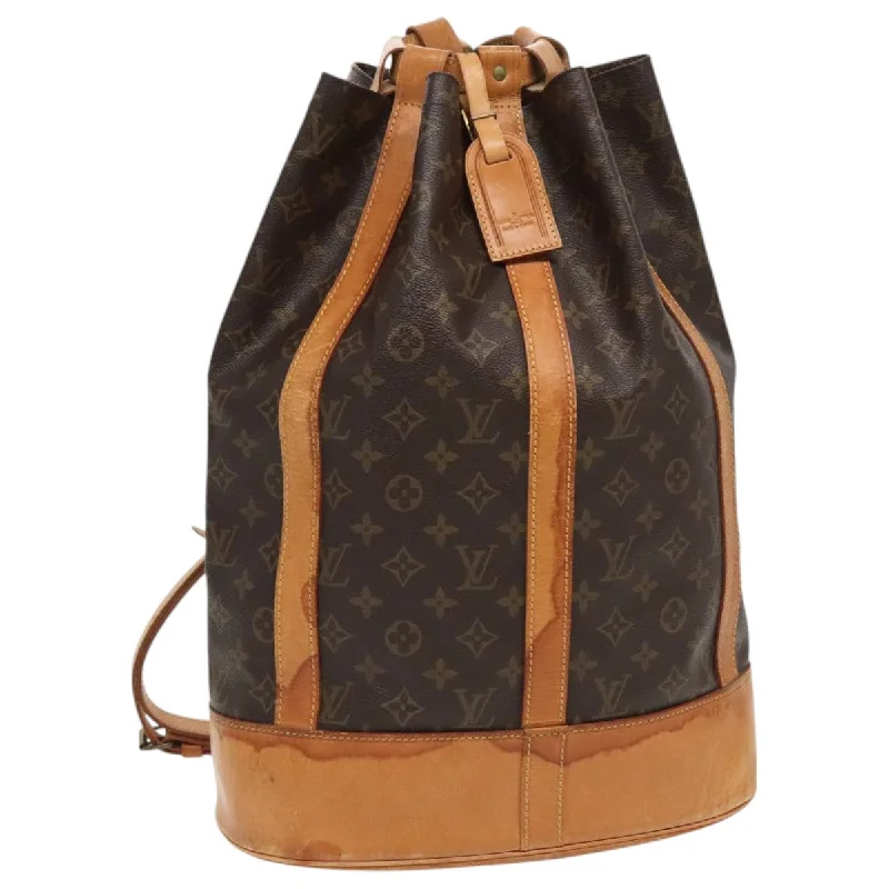 Handle bags with vintage clasps for nostalgia -Louis Vuitton Randonnée  Canvas Shoulder Bag (Pre-Owned)