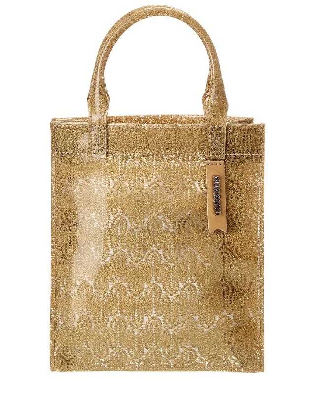 Handle bags with subtle embroidery for detail -Missoni Vinyl Tote