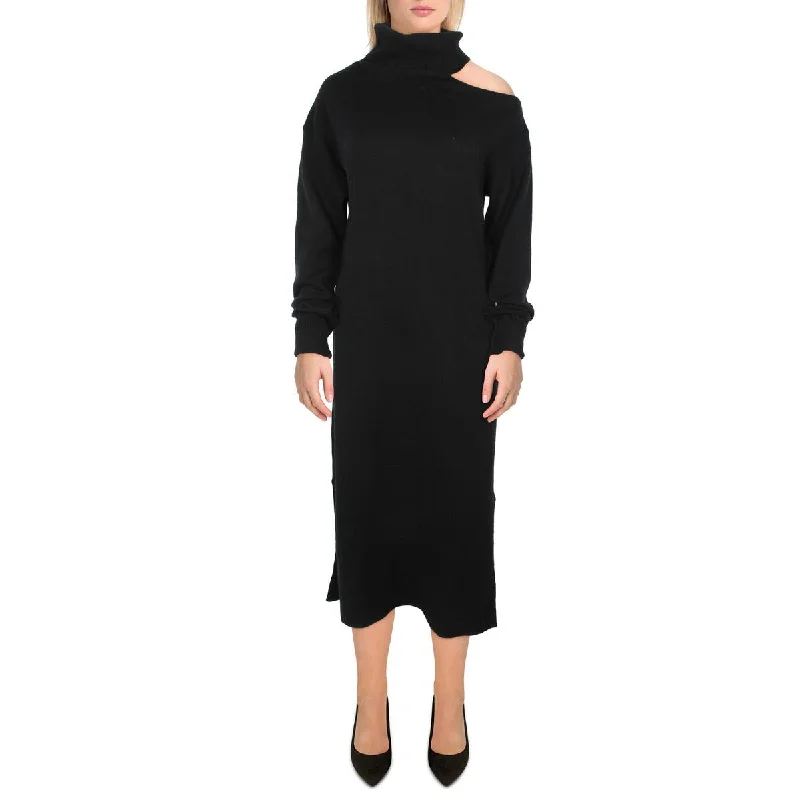 Graduation Dresses for Milestone -Paige Womens Raundi Wool Blend Cold Shoulder Sweaterdress