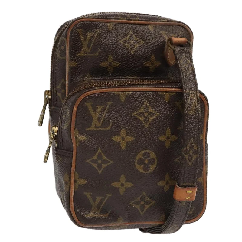 Handle bags with subtle embroidery for detail -Louis Vuitton Mini Amazone  Canvas Shoulder Bag (Pre-Owned)