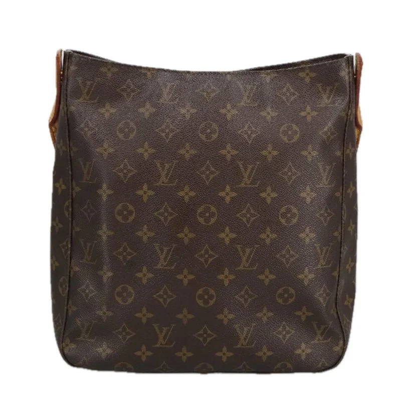 Handle bags with thick handles for support -Louis Vuitton Looping Gm  Canvas Shoulder Bag (Pre-Owned)