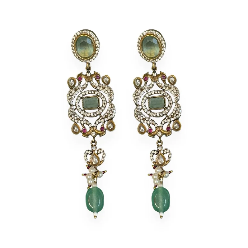 Oval Drop Earrings for Grace -Annetta Earrings