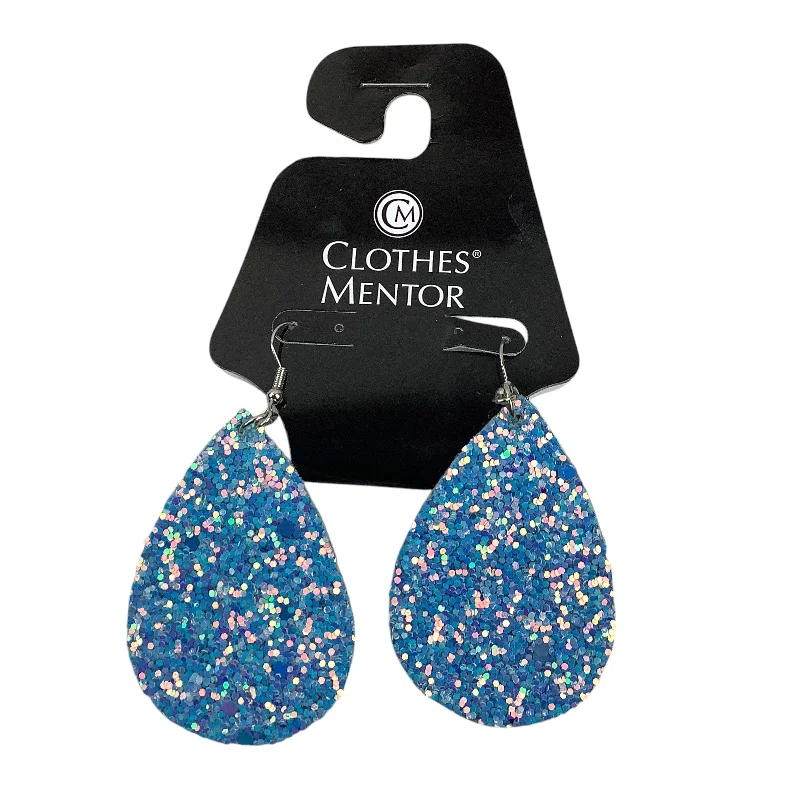 Drop Earrings with Hammered Finish -Earrings Dangle/drop By Clothes Mentor