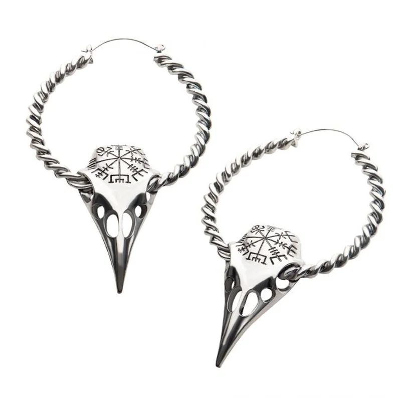 Best hoop earrings with asymmetrical designs for a fashion-forward, avant-garde look-20G Macro Threaded Plug Hoops