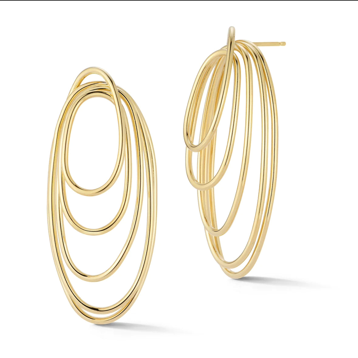 Best hoop earrings with crescent-shaped designs for a bold, moon-inspired style-Melodrama