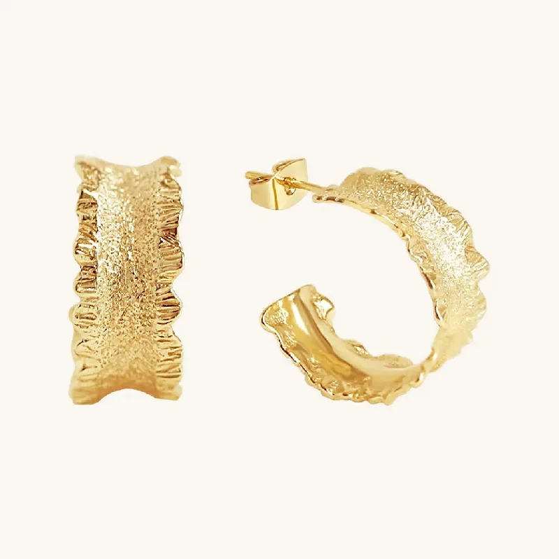 Hoop earrings with braided patterns for a detailed and textured finish-Eloise Hoops