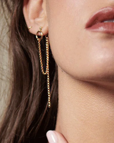 Best hoop earrings with detachable studs for a versatile and adjustable accessory-Halo Threader Earrings