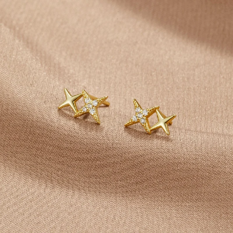 Best hoop earrings with vintage-style detailing for a nostalgic and timeless look-Midnight Magic Studs