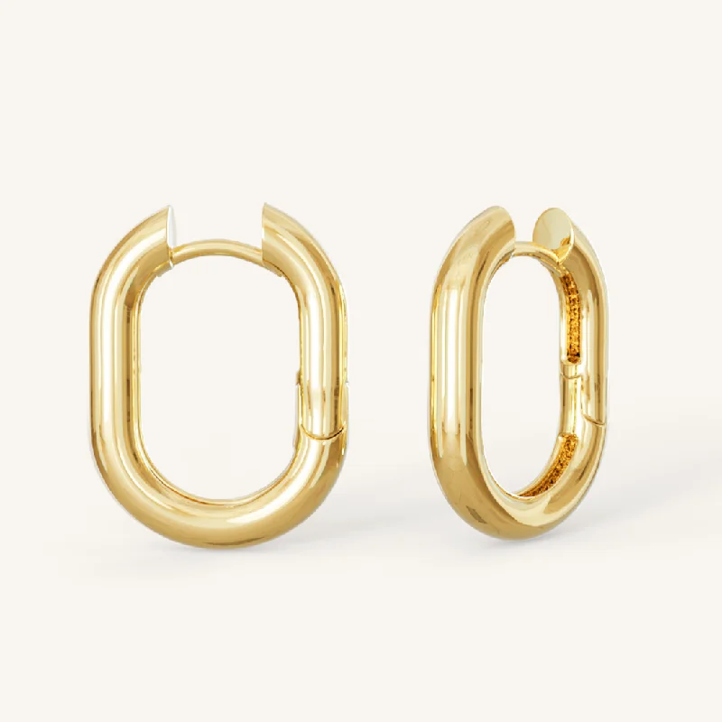 Hoop earrings with diamond-cut surfaces for added sparkle and shine-Reid Hoops