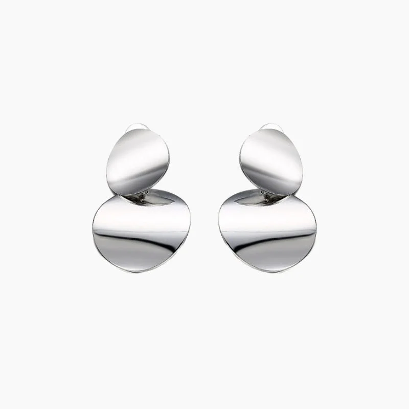 Best hoop earrings with infinity designs for a timeless and meaningful symbol-Sterling Silver Exaggerated Funky Earrings