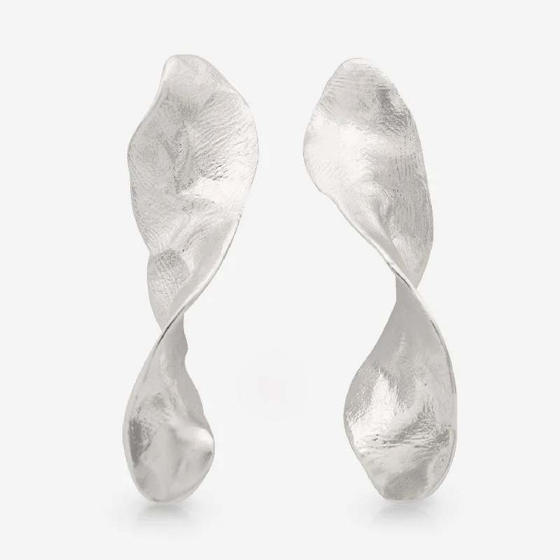 Best hoop earrings with blackened metal for an edgy and bold appearance-WIND WHISPER EARRINGS