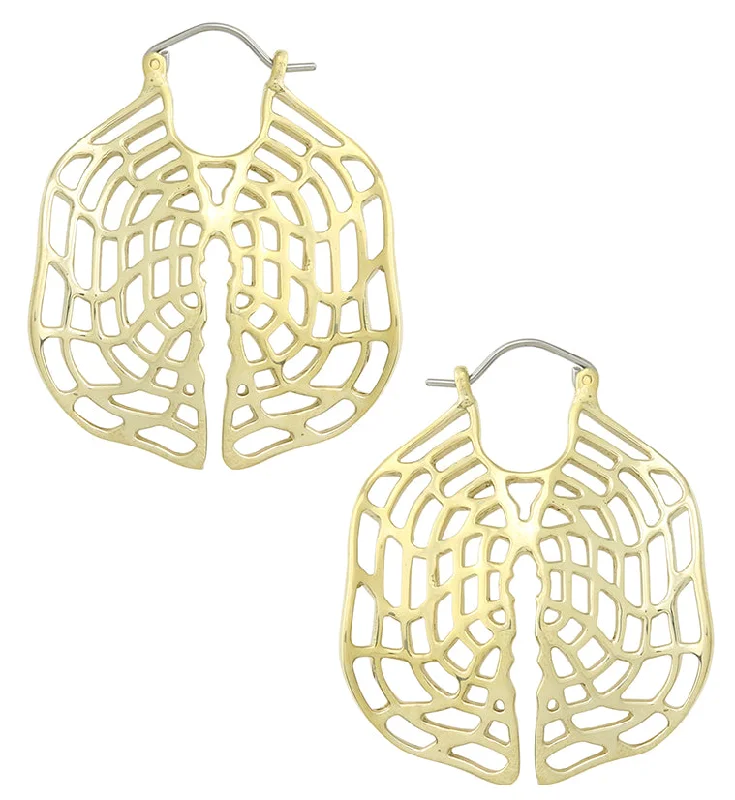 Best hoop earrings with detachable studs for a versatile and adjustable accessory-Xylem Geometric Brass Hangers / Earrings