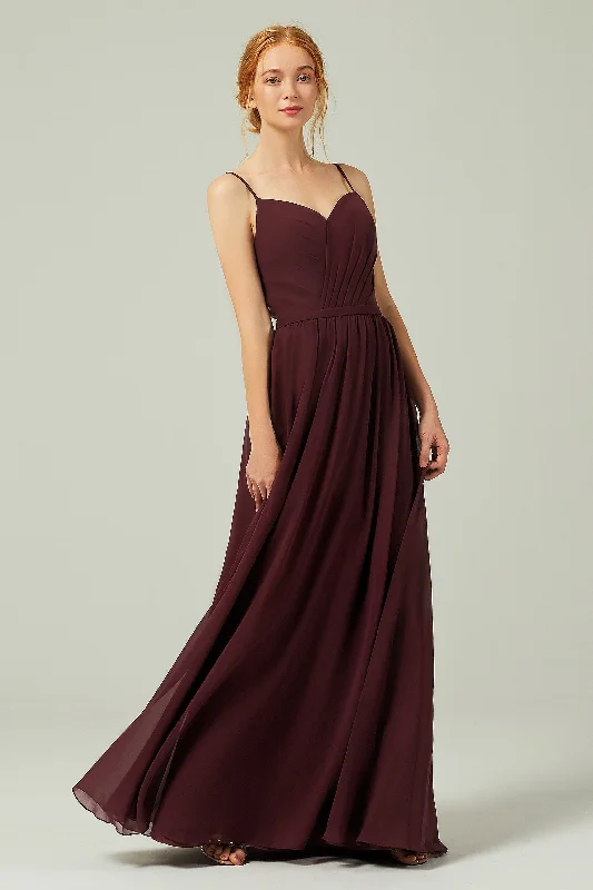 Best necklaces and pendants with sterling silver for an affordable yet stylish choice-A-Line Floor Length Chiffon Bridesmaid Dress CB0296