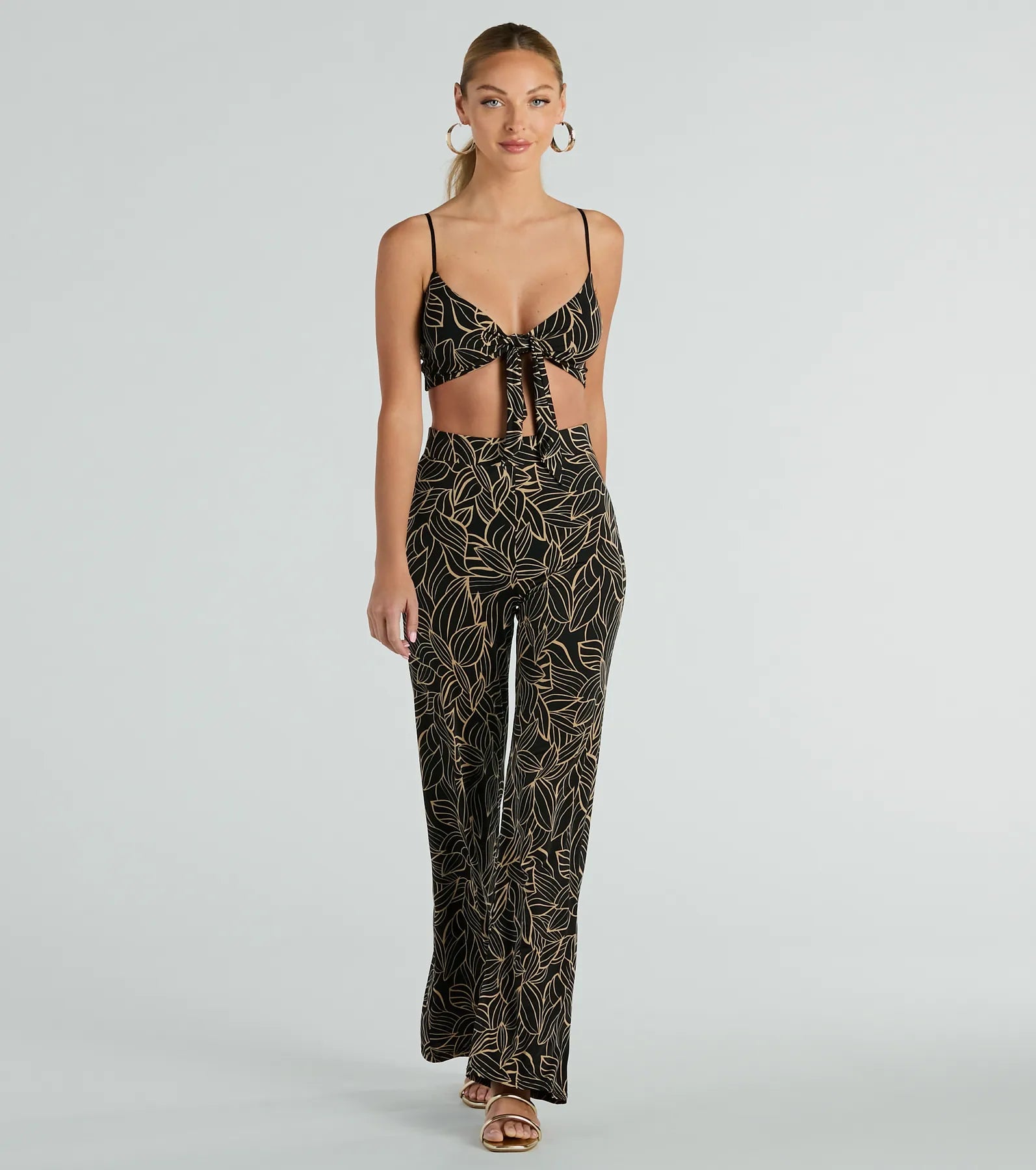 Beautiful necklaces and pendants with diamond-encrusted designs for maximum sparkle-Island Sun Tropical High Rise Palazzo Pants